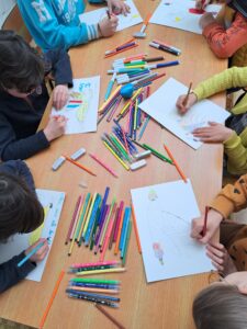Atelier dessin à la librairie à Fougères
