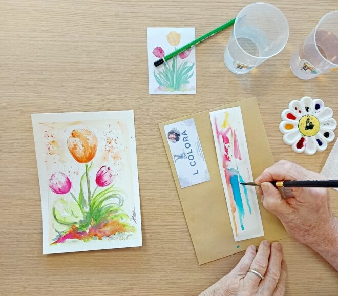 Bulle d&rsquo;aquarelle : cours + goûter